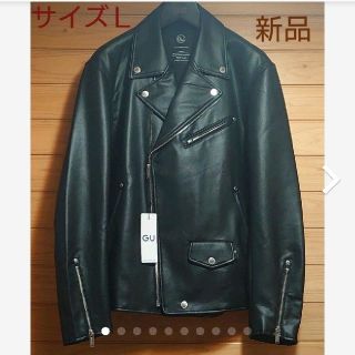 アンダーカバー(UNDERCOVER)のGU×UNDERCOVERフェイクレザージャケットサイズL新品未使用(ライダースジャケット)