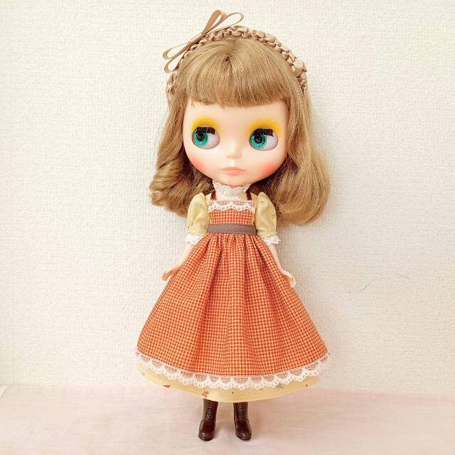 ハンドメイド「カントリー風ワンピースセット 」ネオブライス・リカちゃんの服