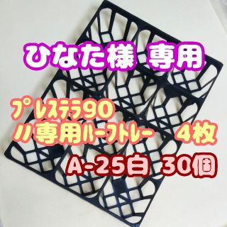 【専用システムトレー：ハーフ】4枚セット！スリット鉢プレステラ90用他プラ鉢多肉(プランター)