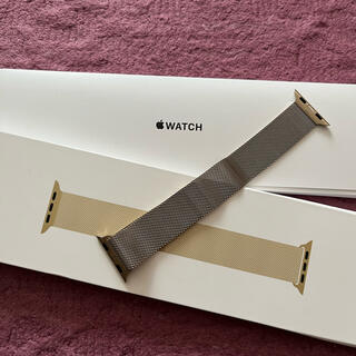 アップルウォッチ(Apple Watch)のApplewatch ミラネーゼループ純正(金属ベルト)