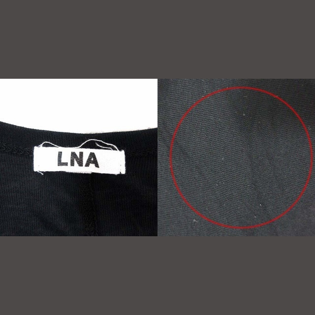 LnA(エルエヌエー)のエルエヌエー LNA カットソー 変形 半袖 S 黒 ブラック /YK レディースのレディース その他(その他)の商品写真