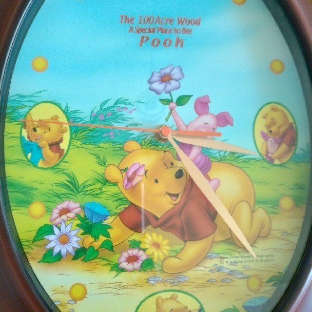 Disney(ディズニー)のプーさん　壁掛け時計 インテリア/住まい/日用品のインテリア小物(掛時計/柱時計)の商品写真