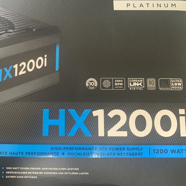 【未使用】CORSAIR コルセア HX1200i CP-9020070