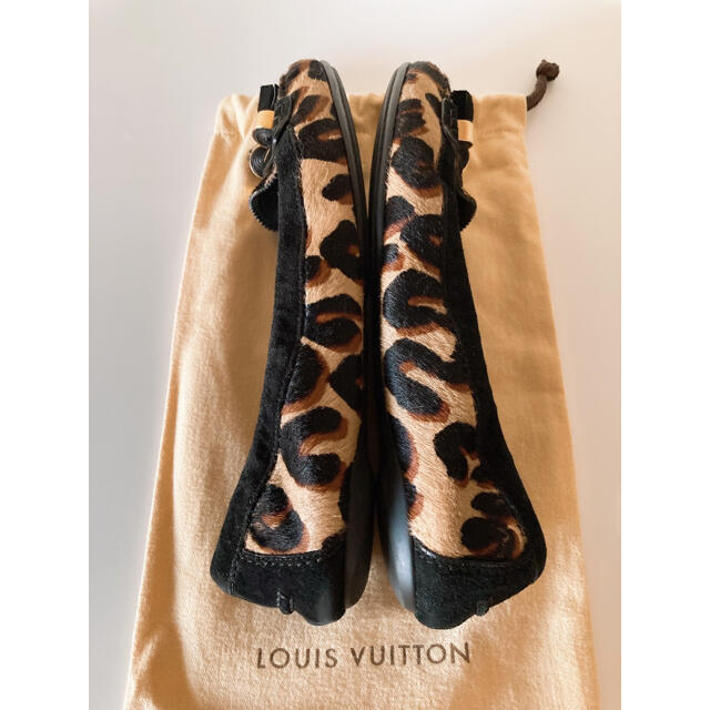 LOUIS VUITTON ルイヴィトン レオパード フラットパンプス   バレエ