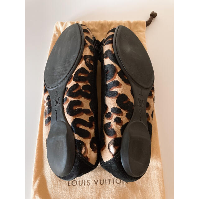 LOUIS VUITTON ルイヴィトン レオパード フラットパンプス 6