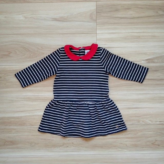 PETIT BATEAU(プチバトー)のプチバトー　ワンピース　18m/81cm キッズ/ベビー/マタニティのベビー服(~85cm)(ワンピース)の商品写真