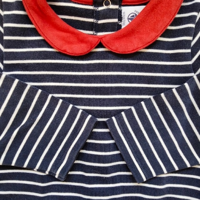 PETIT BATEAU(プチバトー)のプチバトー　ワンピース　18m/81cm キッズ/ベビー/マタニティのベビー服(~85cm)(ワンピース)の商品写真