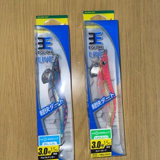 エギ王  ネオンブライト 3号  2本セット(ルアー用品)