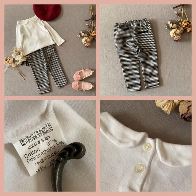 ZARA KIDS(ザラキッズ)のZARA baby ズボン＆ イプニア襟付きカットソー*̩̩̥୨୧˖  キッズ/ベビー/マタニティのベビー服(~85cm)(パンツ)の商品写真