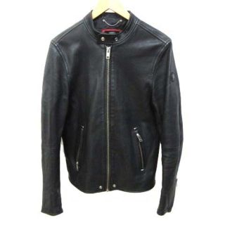 ディーゼル(DIESEL)のディーゼル ライダースジャケット SUPERIOR シングル ラムレザー L(ライダースジャケット)