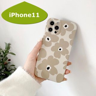 iPhone11ケース　韓国　北欧　フラワー　ガーリー(iPhoneケース)