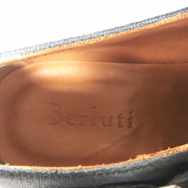 Berluti(ベルルッティ)のベルルッティ キャンバス レザー切替 モンクストラップシューズ 8 1/2 メンズの靴/シューズ(ドレス/ビジネス)の商品写真