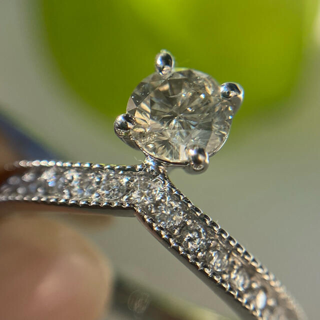 pt900  個性の光る  ダイヤモンド  0.51ct 0.18ct  リング レディースのアクセサリー(リング(指輪))の商品写真