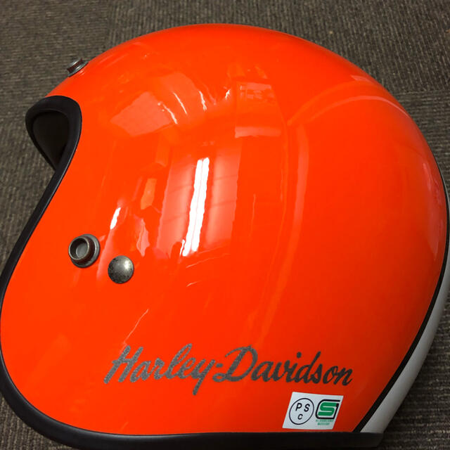 ハーレー純正ヘルメット オレンジx白 |