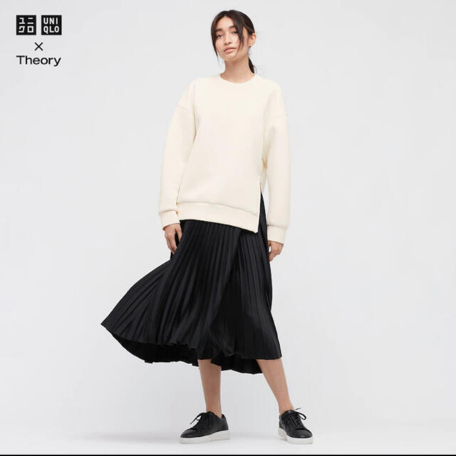 UNIQLO(ユニクロ)の新品 ユニクロ×theory プリーツスカート Lサイズ レディースのスカート(ロングスカート)の商品写真