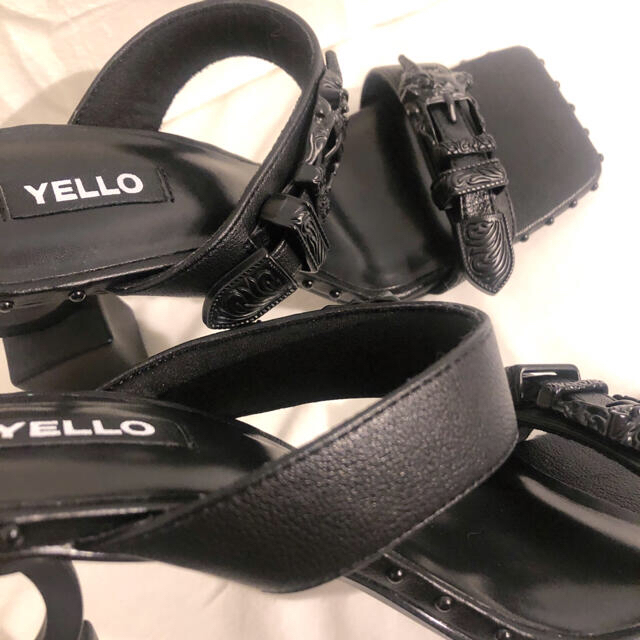 Yellow boots(イエローブーツ)のyello 未使用品 サンダル2足セット 2021年SS レディースの靴/シューズ(ハイヒール/パンプス)の商品写真