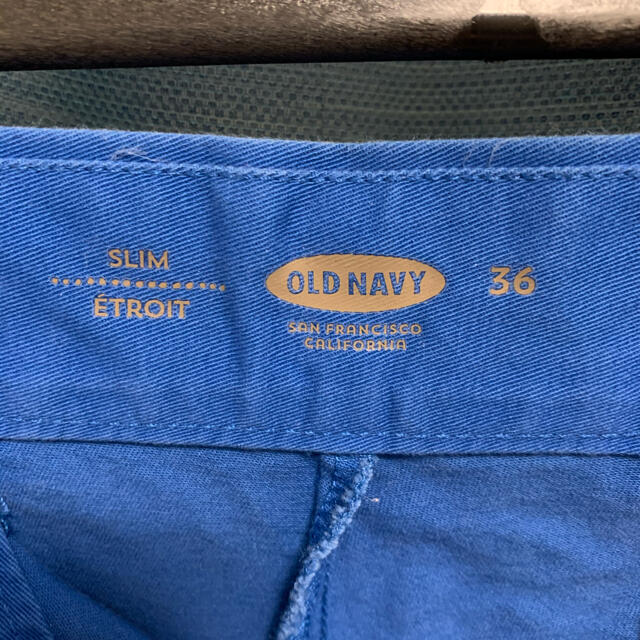 Old Navy(オールドネイビー)のオールドネイビー　ワークパンツ　チノパン　ブルー　w36  OLD NAVY 青 メンズのパンツ(ワークパンツ/カーゴパンツ)の商品写真