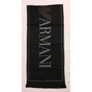 エンポリオアルマーニ(Emporio Armani)のエンポリオ アルマーニ マフラー ブラック(マフラー)