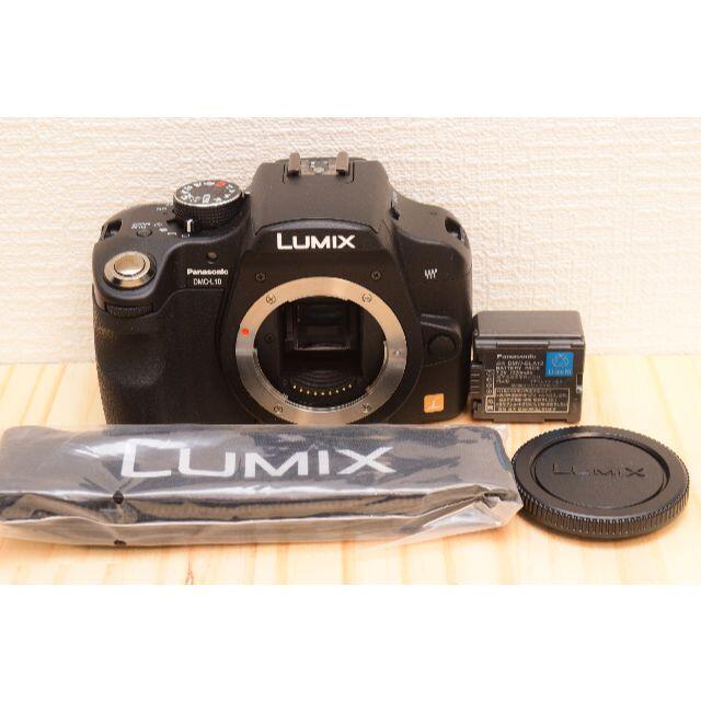 Panasonic(パナソニック)のJ27/ Panasonic LUMIX DMC-L10 ボディ /3700-7 スマホ/家電/カメラのカメラ(デジタル一眼)の商品写真