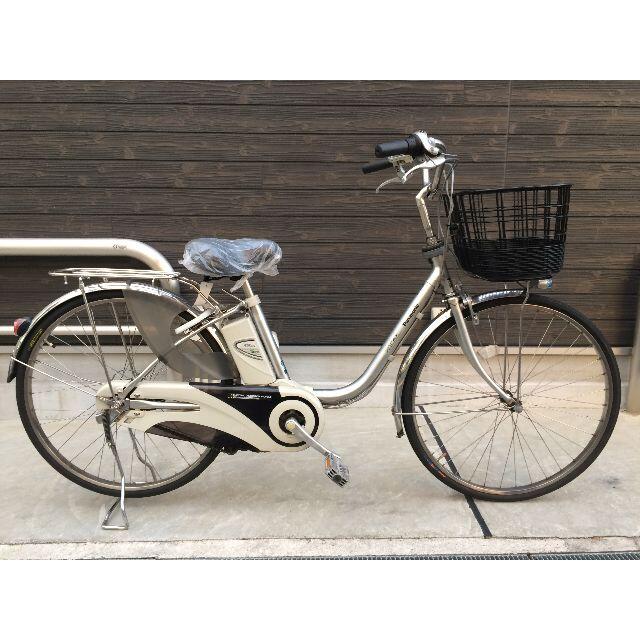 自転車地域限定送料無料　ビビ　EX　新基準　8AH　シルバー　神戸市　電動自転車