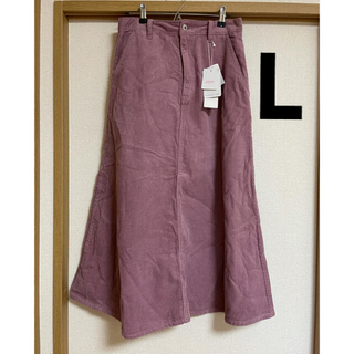 シマムラ(しまむら)のterawearemu コーデュロイスカート　Lサイズ(ロングスカート)