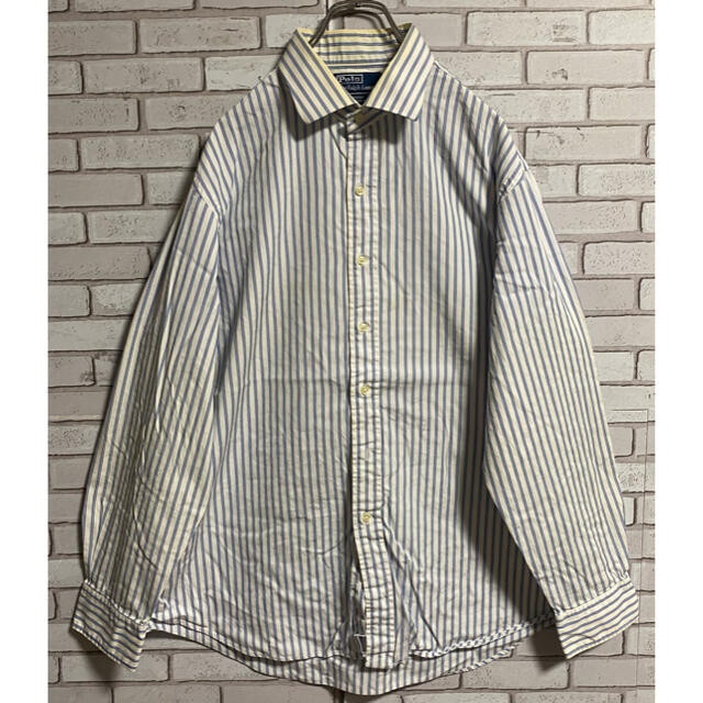 POLO RALPH LAUREN(ポロラルフローレン)の90s 古着 ポロ ラルフローレン XL BDシャツ ゆるだぼ ビッグシルエット メンズのトップス(シャツ)の商品写真