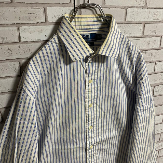 90s 古着 ポロ ラルフローレン XL BDシャツ ゆるだぼ ビッグシルエット