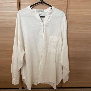 ネストローブ(nest Robe)の【美品】argueリネンコットンデニムシャツプルオーバー(シャツ/ブラウス(長袖/七分))