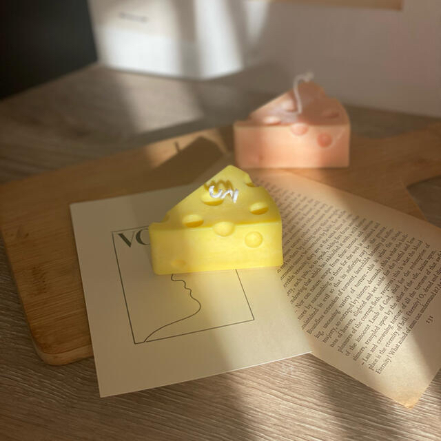 ソイキャンドル　チーズ ハンドメイドのインテリア/家具(アロマ/キャンドル)の商品写真