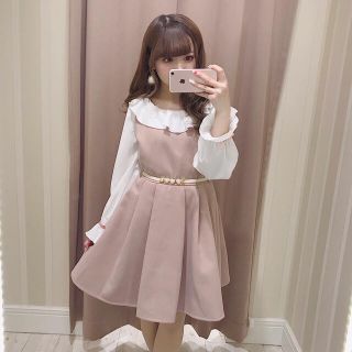 evelyn - 量産型 地雷 evelyn Ank Rouge フリルカラーワンピース