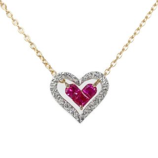 スタージュエリー(STAR JEWELRY) ライン ネックレス（ハート）の通販