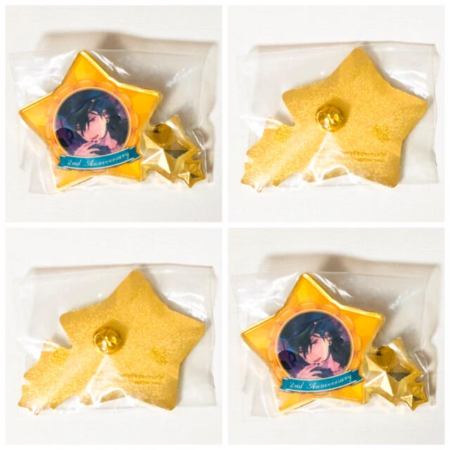 新品☆あんスタ☆UNDEAD【朔間零】ピンズ☆星型バッジ☆2点 新品☆あんスタ☆UNDEAD【朔間零】ピンズ☆星型バッジ☆2点