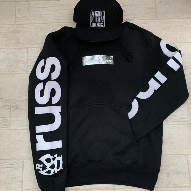 美品【Russeluno】HOODIE x CAP(BLACK) - ウエア