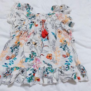 ザラキッズ(ZARA KIDS)のZARA ZARAbaby チュニック ワンピース 80 90(ワンピース)