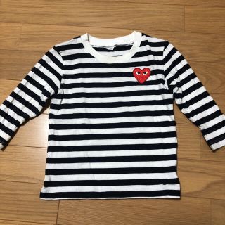 ムジルシリョウヒン(MUJI (無印良品))の無印　ボーダーTシャツ　90(Tシャツ/カットソー)