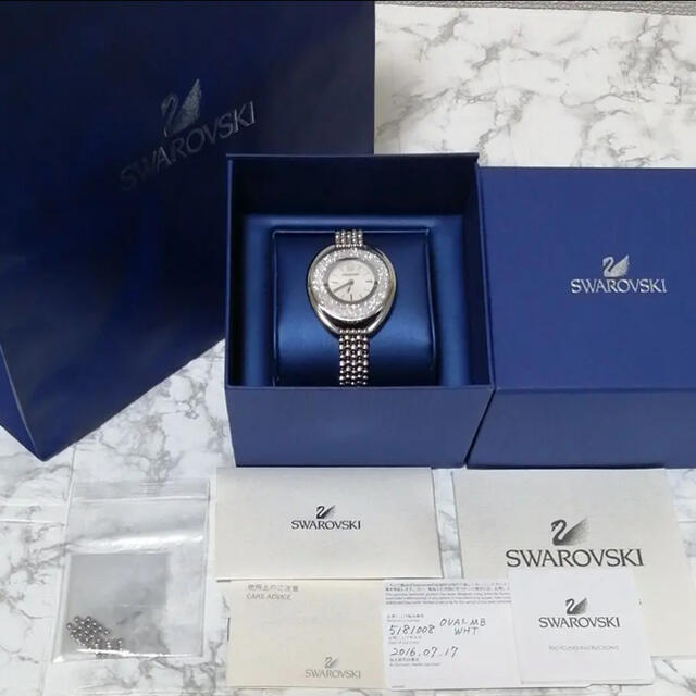 SWAROVSKI(スワロフスキー)の(稼働してます！付属品付)SWAROVSKI スワロススキー腕時計 レディースのファッション小物(腕時計)の商品写真