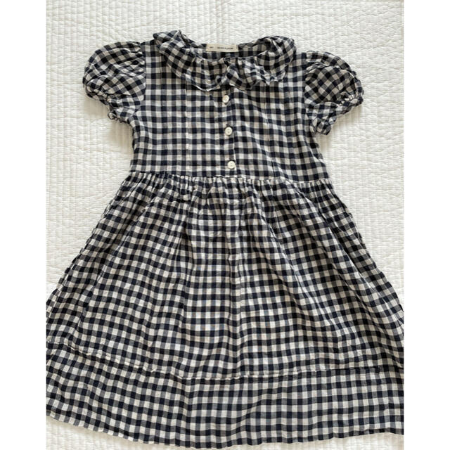 キッズ服女の子用(90cm~)soor ploom ギンガムチェックワンピース　4/5Y