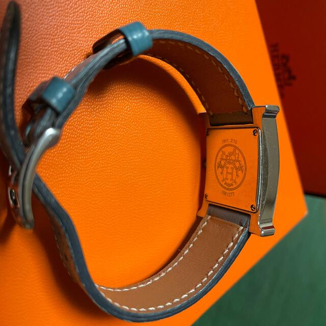 Hermes(エルメス)の【休日値下げ】エルメス HERMES Hウォッチ ブルー  レディース 時計 レディースのファッション小物(腕時計)の商品写真