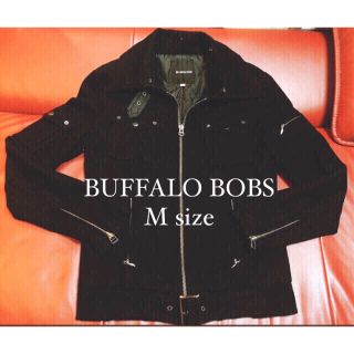 最終価格★人気品　BUFFALO BOBS/ライダース風ブルゾン【M/ブラック】(ブルゾン)