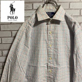 ポロラルフローレン(POLO RALPH LAUREN)の90s 古着 ポロ ラルフローレン BDシャツ ゆるだぼ ビッグシルエット(シャツ)