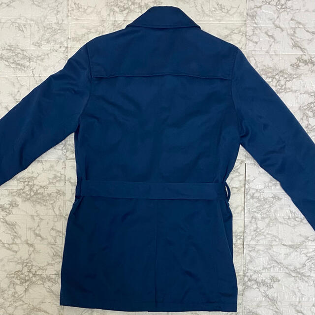 Valletta メンズ撥水加工トレンチコート　Lサイズ　ブルー メンズのジャケット/アウター(トレンチコート)の商品写真