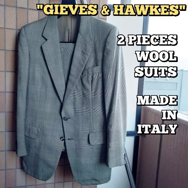 GIEVES & HAWKES(ギーブスアンドホークス)のGIEVES & HAWKES 2PIECES WOOL SUITS　イタリア製 メンズのスーツ(セットアップ)の商品写真