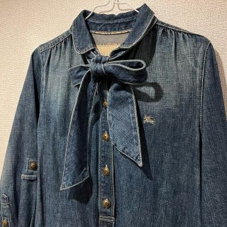 バーバリーブルーレーベル(BURBERRY BLUE LABEL)のバーバリーブルーレーベル　デニムチュニック　ワンピース(チュニック)