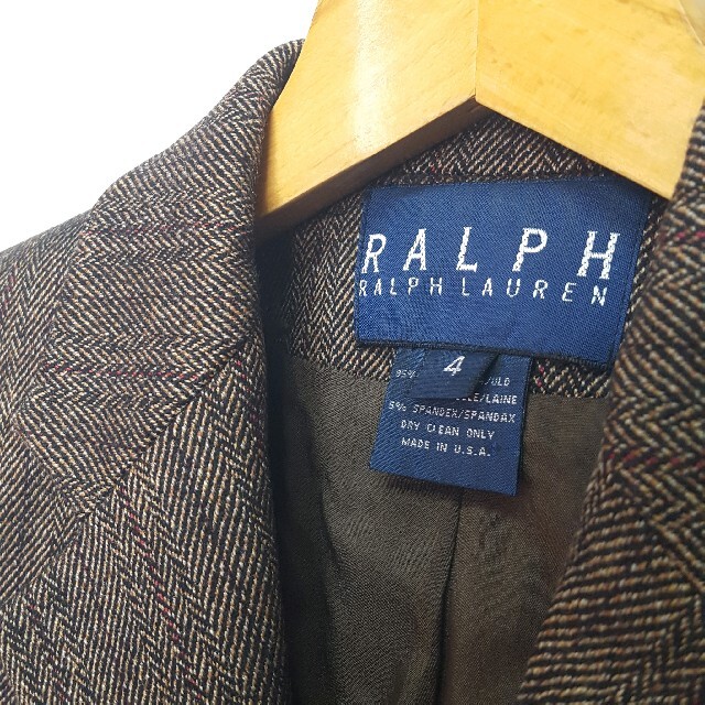 Ralph Lauren(ラルフローレン)の★USA製 RALPH LAUREN 2B ウール テーラードジャケット レディースのジャケット/アウター(テーラードジャケット)の商品写真