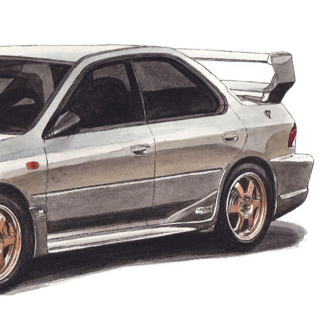 NC-1006インプレッサS201/WRX限定版画サイン額装作家平右ヱ門 5