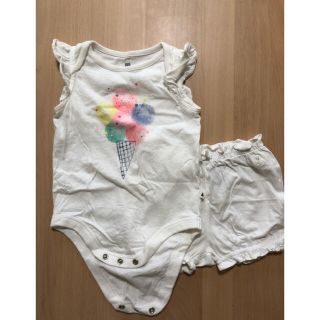 ベビーギャップ(babyGAP)のbaby GAP ボディシャツとバブルショートパンツとワンピース(ロンパース)