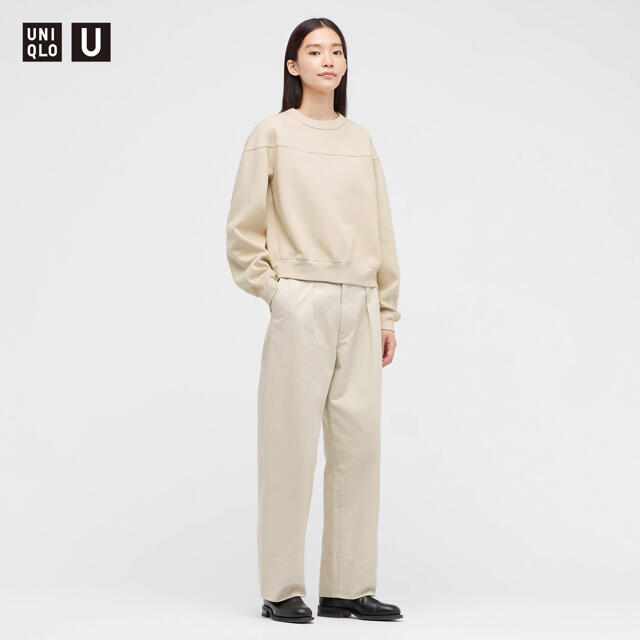 UNIQLO(ユニクロ)の【まぶーさん様 専用】UNIQLO U  スウェットクールネックシャツ(長袖) レディースのトップス(トレーナー/スウェット)の商品写真