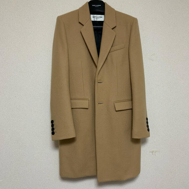 SAINT LAURENT 20AW CAMEL CHESTER COATメンズ