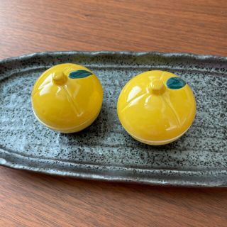 2個セット　ゆず小鉢　蓋付き(食器)