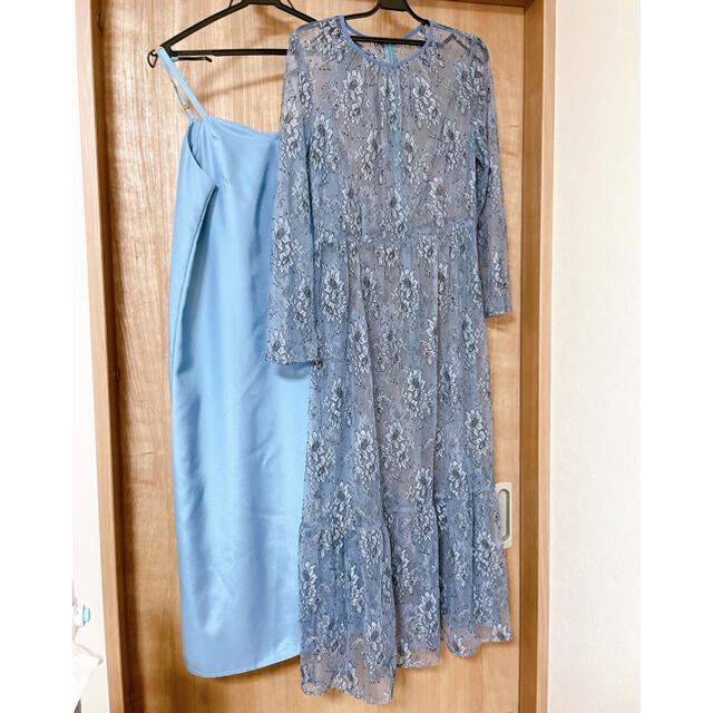 オールレースワンピース レディースのフォーマル/ドレス(ロングドレス)の商品写真